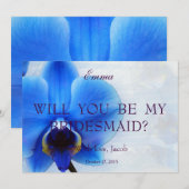 Orchid Blue zal je mijn uitnodiging zijn. (Voorkant / Achterkant)