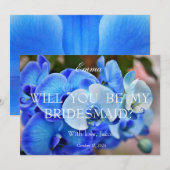 Orchid Blue zal je mijn uitnodiging zijn. (Voorkant / Achterkant)