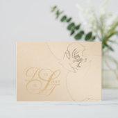 Orchid Blush Gold RSVP Kaartje (Staand voorkant)