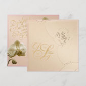 Orchid Blush Gold-uitvindingen Kaart (Voorkant / Achterkant)
