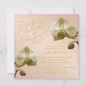 Orchid Blush Gold-uitvindingen Kaart (Achterkant)