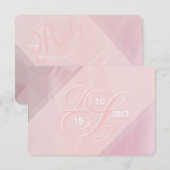 Orchid Blush RSVP Kaartje (Voorkant / Achterkant)