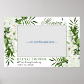 Orchid Bohemian Floral Vrijgezellenfeest Foto Lijs Poster (Voorkant)