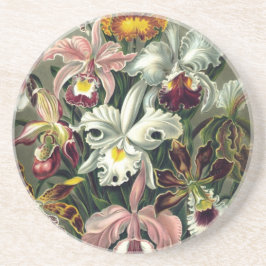 Orchid Botanical Print Zandsteen Onderzetter