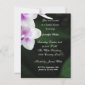 Orchid Bridal Shower Kaart (Achterkant)