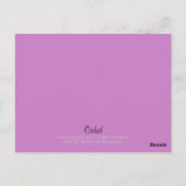 Orchid Briefkaart (Achterkant)
