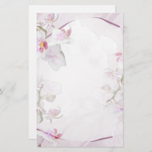 Orchid briefpapier (Voorkant / Achterkant)