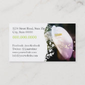 Orchid Business Card Visitekaartje (Achterkant)