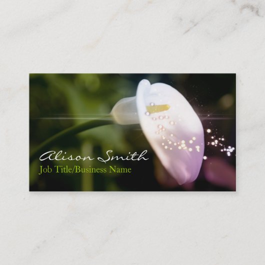 Orchid Business Card Visitekaartje (Voorkant)