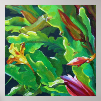Orchid Cactus 4 Poster