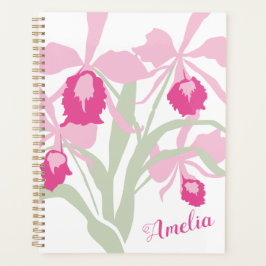 Orchid cattleya roze groene witte grafische voorna planner