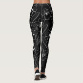 Orchid, Cattleya, schets Leggings (Achterkant)