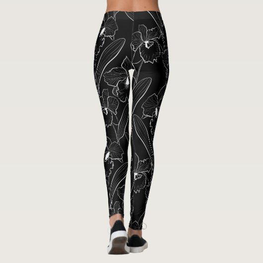Orchid, Cattleya, schets Leggings (Achterkant)