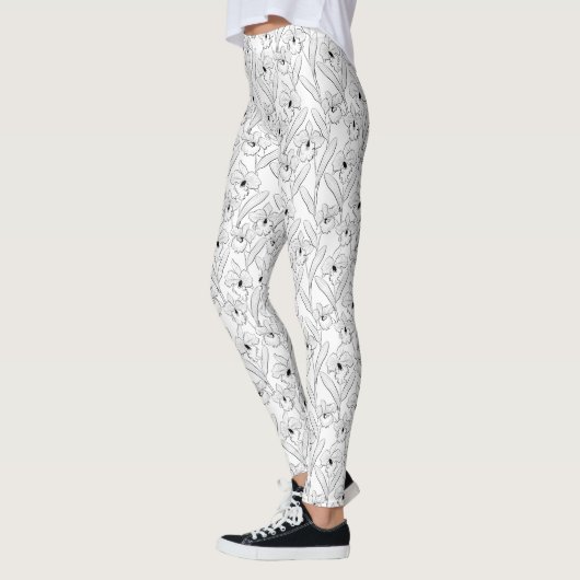 Orchid, Cattleya, schets Leggings (Links)