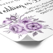 Orchid Clothespin vrijgezellenfeest game sign Poster (Hoek)