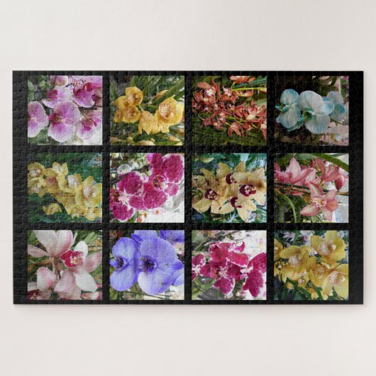 Orchid Collage Legpuzzel (Horizontaal)