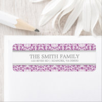 Orchid Damask Pattern