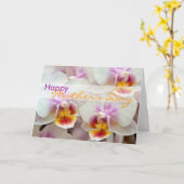 Orchid • De gelukkige Kaart van het Moederdag (Gele Bloem)