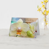 Orchid • De Kaart van de verjaardag (Gele Bloem)