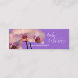 Orchid Design2 Mauve Profile Card Mini Visitekaartje