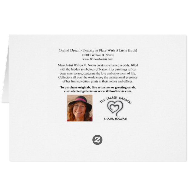 Orchid Dream die op zijn plaats drijft met 3 klein (Achterkant Horizontaal)