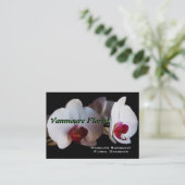 Orchid Dual Luxury Pearl Florist Visitekaartje (Staand voorkant)