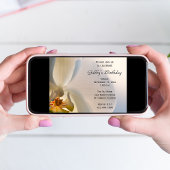 Orchid Elegance Birthday Party Kaart