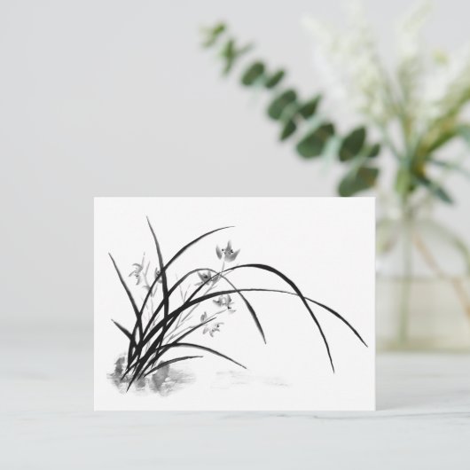 Orchid Elegance Briefkaart (Staand voorkant)
