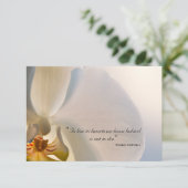 Orchid Elegance Hartelijk dank voor uw sympathie Bedankkaart (Staand voorkant)