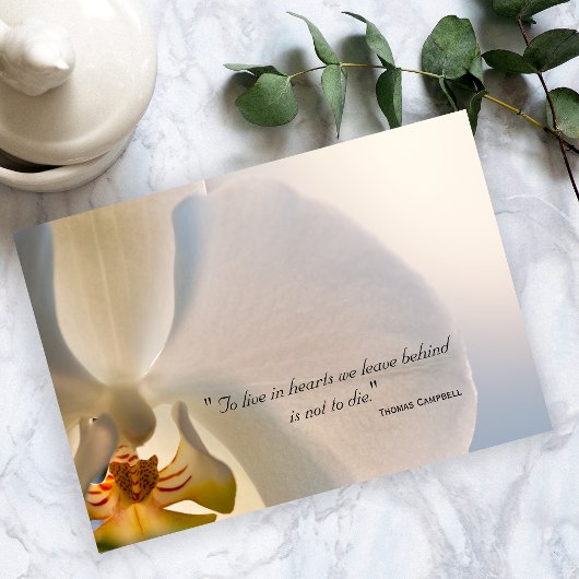 Orchid Elegance Hartelijk dank voor uw sympathie Bedankkaart