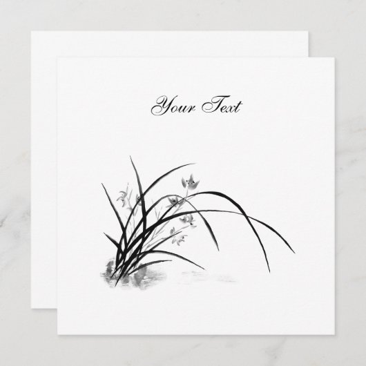 Orchid Elegance Kaart (Voorkant / Achterkant)