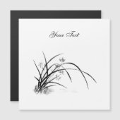 Orchid Elegance Magnetische Uitnodiging (Voorkant / Achterkant)