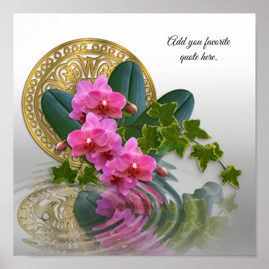 Orchid elegance poster (Voorkant)