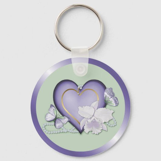 Orchid Elegance Sleutelhanger (Voorkant)
