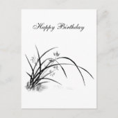 Orchid Elegance Uitnodiging Briefkaart (Voorkant)