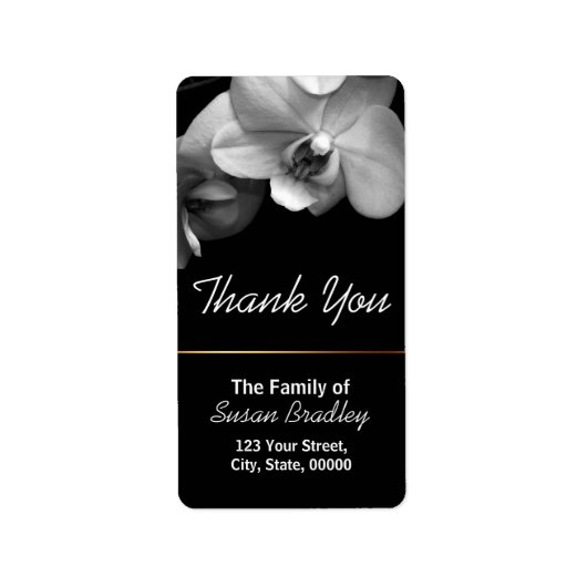 Orchid Elegant Bedankt voor het zwarte label 1 (Voorkant)
