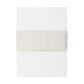 Orchid Elevated Ecru Formal Traditional Wedding Uitnodigingen Wikkel (Achterkant Voorbeeld)