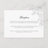 Orchid Elevated White Formal Traditional Wedding Informatiekaartje (Voorkant)