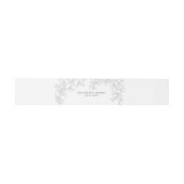 Orchid Elevated White Formal Traditional Wedding Uitnodigingen Wikkel (Vlak)