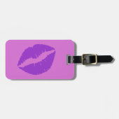 Orchid en donkerorchidee bagagelabel (Voorkant horizontaal)