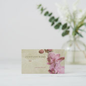 Orchid en Leaves Visitekaartje (Staand voorkant)