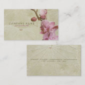 Orchid en Leaves Visitekaartje (Voorkant / Achterkant)