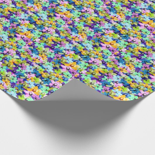 Orchid Extravaganza Waterverf, Cadeaupapier (Hoek)