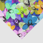 Orchid Extravaganza Waterverf, weefselpapier Tissuepapier (Detail)
