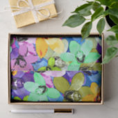 Orchid Extravaganza Waterverf, weefselpapier Tissuepapier (Geschenk)