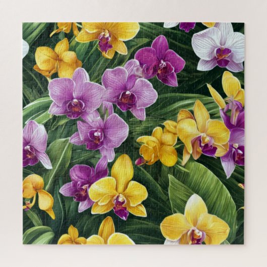 Orchid Floral Legpuzzel (Verticaal)