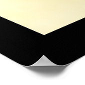 orchid floral line art on yellow poster (Hoek)