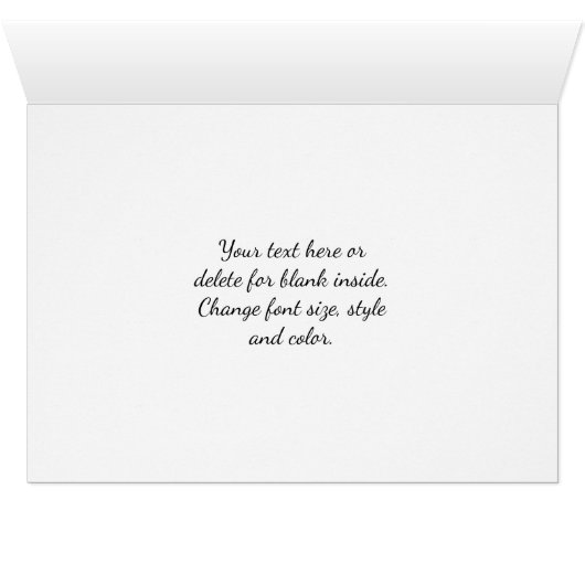 Orchid Flower Close Up Photography Note Card (Binnen Horizontaal (Onder))