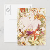 Orchid Flower  Florence Design Briefkaart (Voorkant / Achterkant)