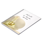 Orchid Flower on White Wedding Notitieboek (Linkerzijde)